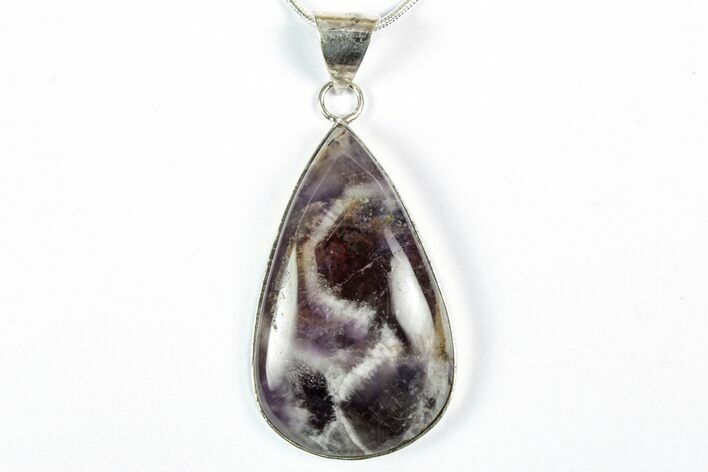 Chevron Amethyst Pendant (Necklace) #346280